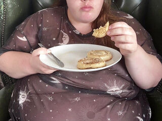 Soft & plunged Morning - Pancakes, Coke & underwear on a massive Fat Belly????