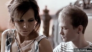 Stepsons assfuck and dp their huge-titted stepmom