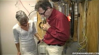 Granny masturbating An elderly Man