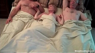 Exhausting Threesome For first-timer Grannie