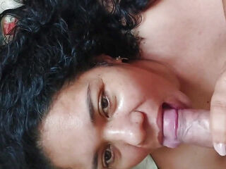 Rich obese chick fellating Deep Throat