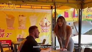 MILF stepmother woo a foreigner customer to smash in her palace while her spouse is not there