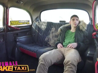 Shy passenger cheats on his GF with ultra-kinky blond cab driver