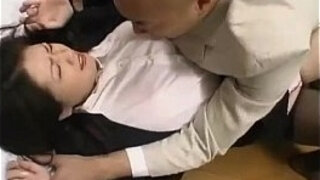 Office doll By Her Boss Getting Her furry honeypot finger-tickled On The Floor In