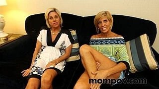 Two super-fucking-hot mummies gets plowed in motel by young cock