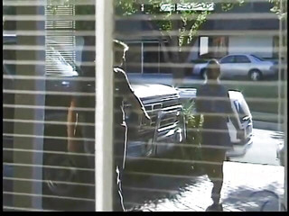 Blonde almost got caught cheating