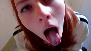 Fucked Me in the Stairwell while Parents are at Home - Swallowed nut nectar - POV