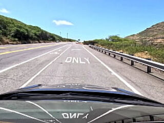 We drive around East Oahu while chatting about things sexual