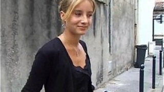 18 years elder light-haired teenage very first casting