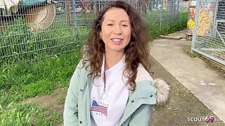 GERMAN SCOUT - assfuck DEFLORATION intercourse FOR CURLY HAIR teenie JULIA BACH AT PICKUP CASTING