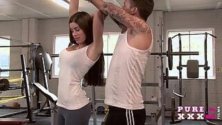 PURE XXX FILMS Gym romp is the best workout