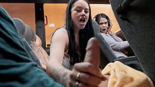 Sneaky intercourse on the Public Bus - PervTeen