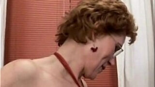 Grandmother pummels y&period; man in the office