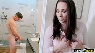 BANGBROS - step-mom Chanel Preston Catches tugging Off In Bathroom
