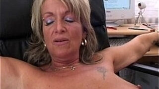 Blonde Mature Office manager ass fucking humped By Applicant