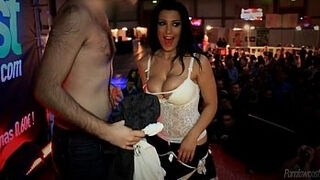 Big breasted mega-bitch enjoys To nail In Public