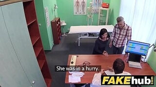 Fake clinic Czech physician finishes off over nasty cheating wifes tight pussy