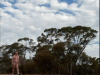 Naked walk with wank