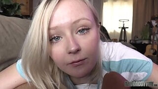 PETITE blondie teenie GETS smashed BY HER - Featuring&colon; Natalia Queen