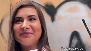 Dude assfuck nails Russian babe from public