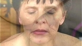 Grandma enjoys youthful trunk and facial