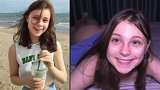 Hooking Up At The Beach - hotty Makes Him Cum 3 TIMES &excl;