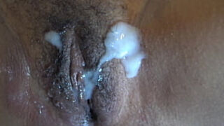 French first-timer stepmommy lets him jizz on her wooly pussy