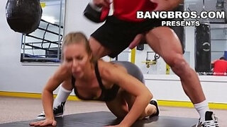 BANGBROS - Big mammories stunner Nicole Aniston Gets Her muff Worked Out In The Gym