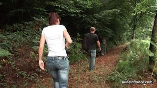 Squirt french mature hard anal invasion poked and dual penetrated outdoor