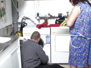 Fucked the housewife in the basement