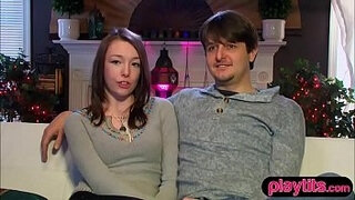 Young duo goes to a swinger party for the first time