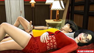 Step-son plows Korean step mummy &vert; Asian step-mom Shares The Same Bed With Her step-son In The Hotel Room