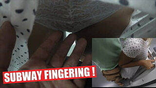 Unknown man raise Step Mom's sundress Stuck her in train wagon & rubbing fingerblasting her beaver over her panties&excl;