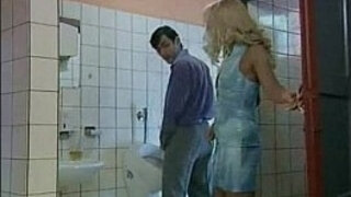 Horny Wife boinks Stranger In Public Toilet