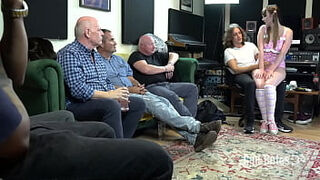 Interracial age gap gang-fuck with numerous mayo pies - Preview