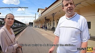 HUNT4K&period; Cuckold should witness how wealthy guy smashes his girlfriend