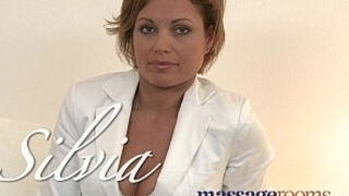 Massage apartments steamy MILF loves huge oily fingers deep in her tasty humid pussy