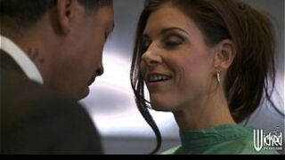 HOT black-haired doc India Summer deep throats and romps big-dick at work