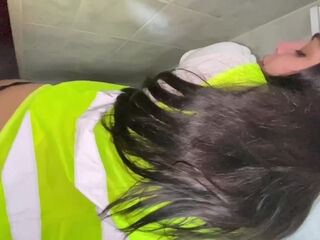 Freaky coworkers snuck into douche together for a quickie