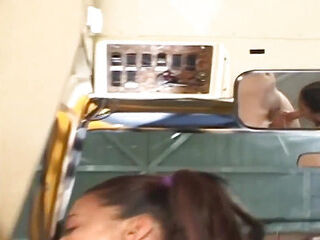 Pig Tailed teenager Gets screwed on the Bus