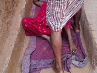 Indian Bhabhi playing outside