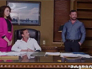 Boss Wants to nail His Employee&#039_s daughter by Offering Him a Hike