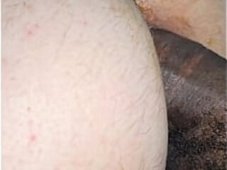 Busty Blonde cougar Pov big black cock Fills Both white pearly Holes