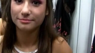 Hot anal fuck in a public toilet