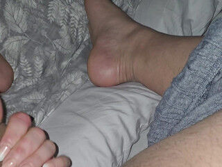 Step mummy forearm glide into step son-in-law huge man rod behind his legs