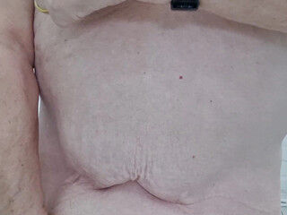 Bathroom masturbate with spunk slurp and eat