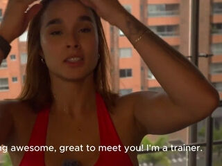 Fit latina brings her trainer home and tears up him POV