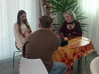 Petite Blonde Before And After Filming behind the scenes - hoe Bri