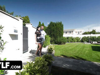 Mylf labs - lil' MILF in French maid uniform lets her chief plumb her brilliant rump - Full scene